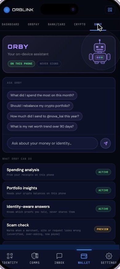 ORBY on-device assistant